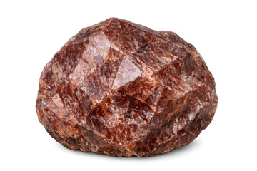 Obraz premium Raw garnet stone, a precious crystal mineral showing its natural beauty and earth origins, transparent background