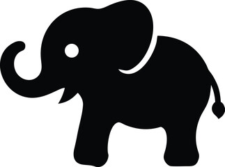 Obraz premium Simple Elephant Graphic Design