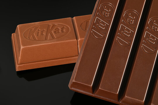 A close up of a Kit Kat chocolate bar