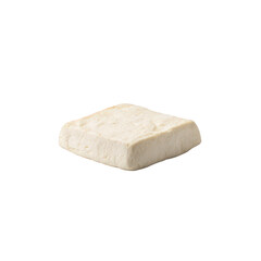 Fresh Organic Tofu Slab Isolated on Gray Background , Healthy Plant-Based Protein, Raw Soy Bean Curd Block for Vegan Cooking, Asian Cuisine, and Wellness Food Marketing Content