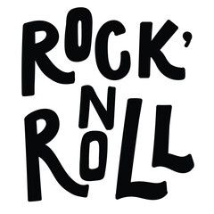 Rock N Roll Music Typography