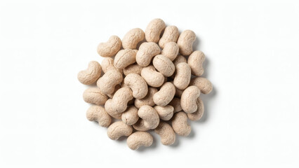 Pile of fresh shelled peanuts