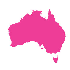Obraz premium Map of Australian, sign silhouette. World Map Globe. Vector Illustration isolated on transparent background. African continent.