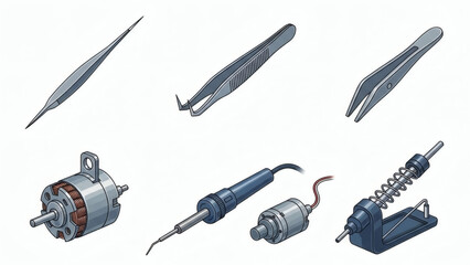 Different types of tools on display