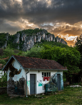 Village Vlasi by the river Jerma gorge, next to the Pirot town in eastern Serbia.