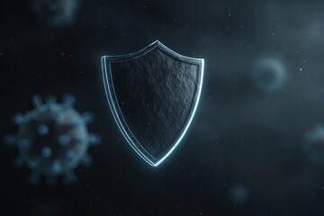 Shield protecting against viruses in dark space