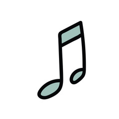 Musical Note Icon Illustration