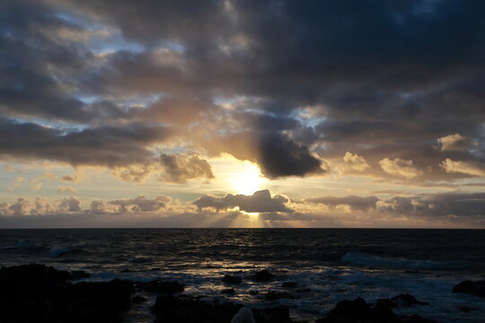 Sunset at Worm's head, Gower, Wales