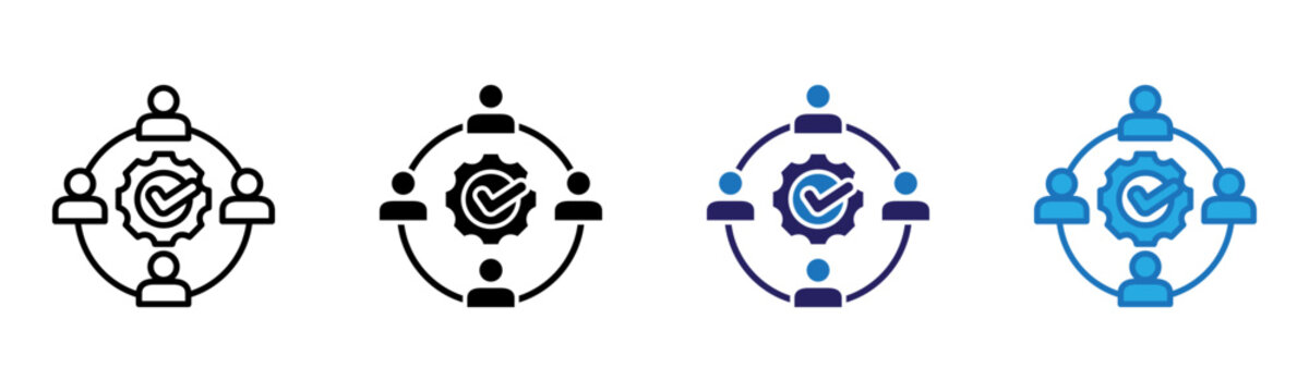 Enablement Icon Multi Style Vector Illustration