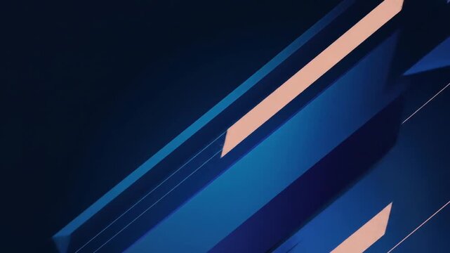 Abstract geometric design with dynamic lines and blue color scheme