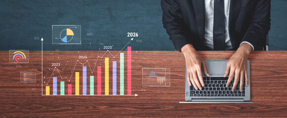 Strategic business planning drives growth, expansion, and innovation using metrics and roadmaps to...