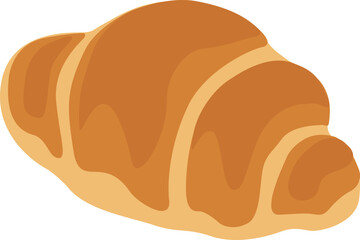 Butter Roll Illustration Isolated on White Background