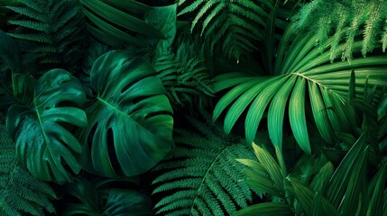 beautiful green leaves of some plants