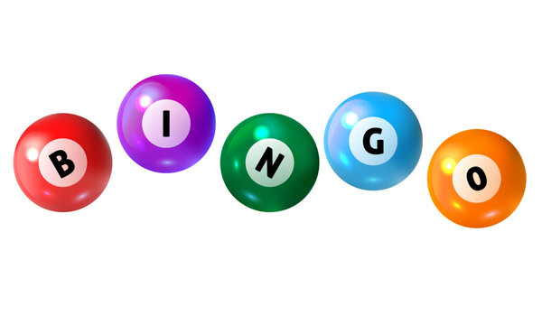 Colorful Bingo Balls Set. Lotteries gaming event. Bingo lottery balls. Vector lottery number balls set colorful