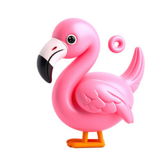 Pink Flamingo Illustration: Cute, Tropical Bird Design