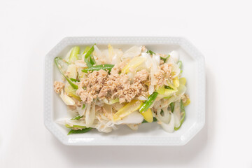 長ねぎ　ツナ　あえ