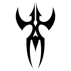 vector image of an angel for tattoo design