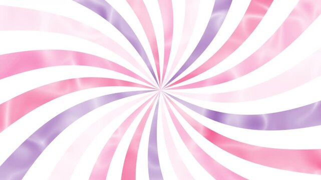 Swirling radial pink purple white abstract background spiral candy pattern