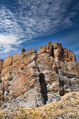 Naklejka premium Rugged Palisades Cliffs at Clarno Unit