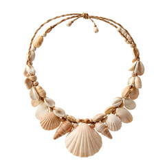 Tribal Shell Necklace Isolated