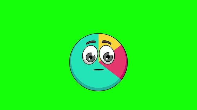 chart character with raised eyebrow, skeptic face