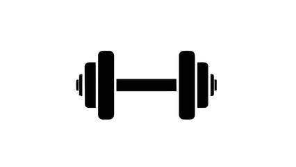Vector illustration of, on transparent background, a classic dumbbell for fitness and workout routines