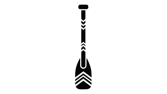 Canoe paddle vector illustration