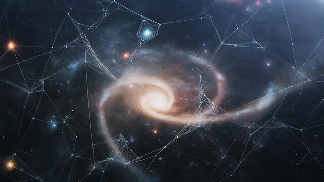 Cosmic Web Structure Visualization: Dark Matter and Galaxy Formation