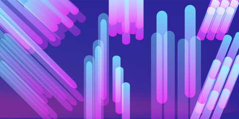 Abstract image featuring vertical neon blue and pink light streaks, creating a vibrant and futuristic visual effect. The lights have a blurred quality, giving a sense of motion and depth