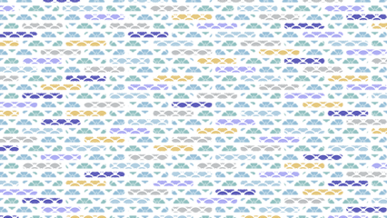 冬の季節の彩り和柄背景イラスト