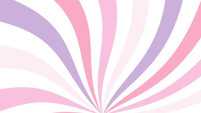 Pink purple background radial lines sunburst pattern sweet candy pastel colors retro design