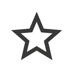 Obraz premium Star outline icon for user interface and design elements