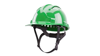 Green Hard Hat with Chin Strap