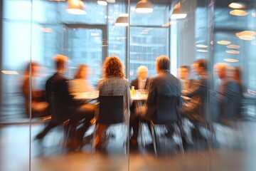 Business meeting in modern office