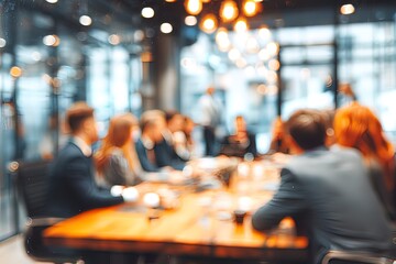 Business meeting in modern office