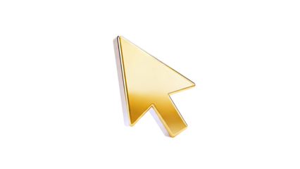 Golden cursor arrow