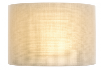 Lampshade creating soft warm light, illuminating interior space, providing comfortable home decoration, with transparent background