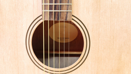 Obraz premium Guitar.Guitar chords.Acoustic guitar.Playing music with the guitar.