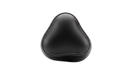 Black Bicycle Saddle with Silver Trim