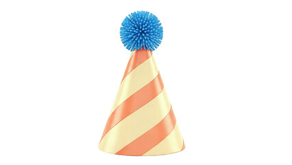 Party Hat with Blue Pom-Pom