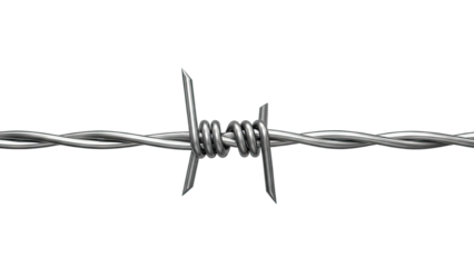 Close-up of Barbed Wire