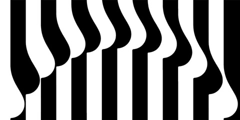 Ideal for music, design, and contemporary art projects seeking musical rhythm and contrast.A bold black and white abstract pattern inspired by piano keys, © Rochmatul