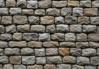 Rough textured wall made of irregular rubble stones, featuring gray, brown, and weathered earthen tones, ideal for background use, grey, gray, historic