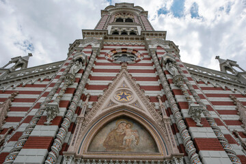 Fototapeta premium Bogota, Colombia - December 23, 2025: Church of Our Lady of Mount Carmel in Bogota, Colombia.