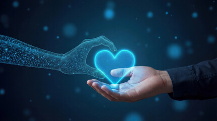 An image representing online dating, catfishing or falling in love in an AI relationship. © Render Republic
