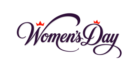 Happy Women's Day calligraphic lettering design celebrate card template. Creative typography for holiday greetings and invitations. Vector illustration