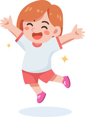 Joyful Jump Character Cartoon