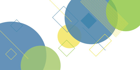 Abstract Geometric Circles and Lines Background