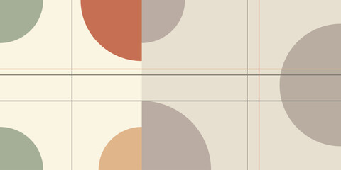 Abstract Mid Century Geometric Grid Background