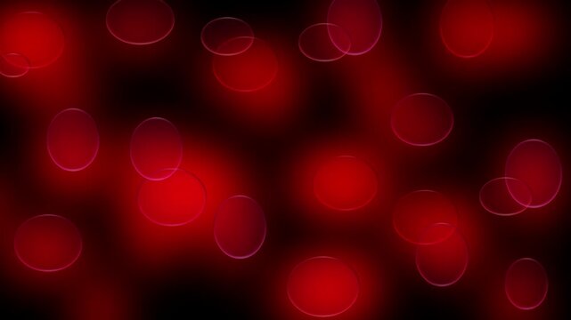 flying red bubbles background valentines day